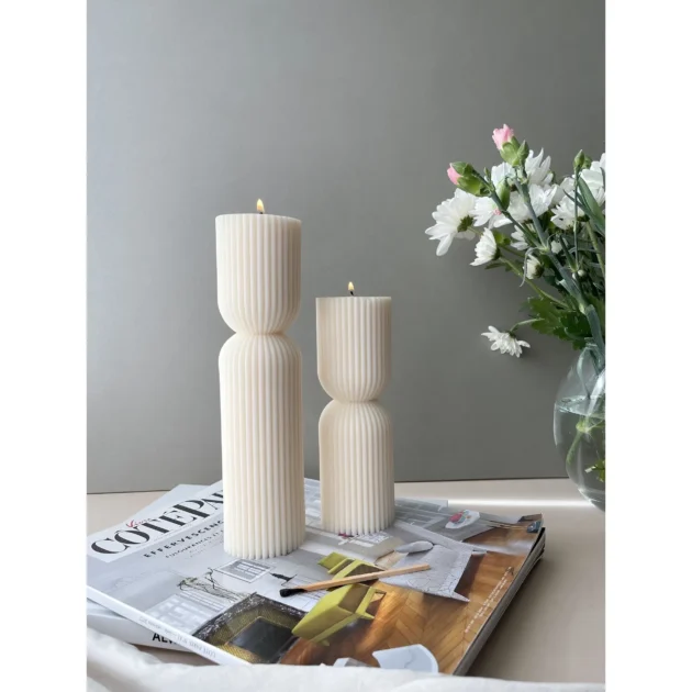 Noor Ribbed Pillar - Image 2