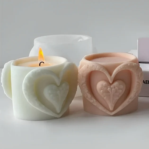 Heart Leaf Scented Candle 6 CM - Image 3