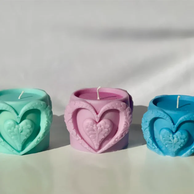 Heart Leaf Scented Candle 6 CM - Image 2