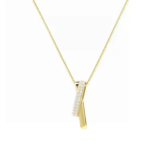 Crossed Elegance Necklace